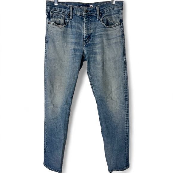 Levi's Men' 502 Taper Jeans Japan Made Selvedge Denim Blue Tag Big E - Sz. 30x32 - Picture 1 of 13